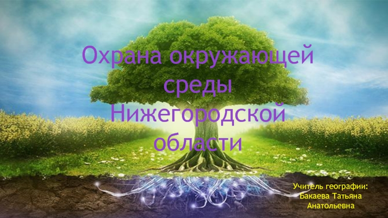 Охрана окружающей среды Нижегородской области