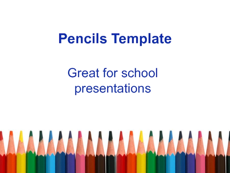 Pencils template